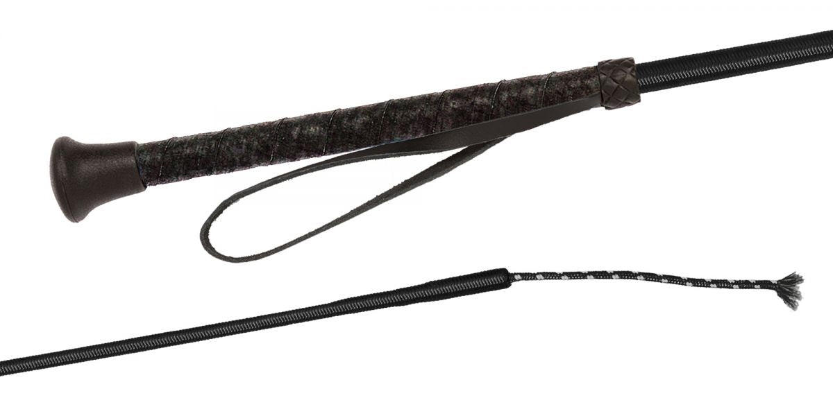 Fleck Nylon Soft Wrapped Grip Riding Crop