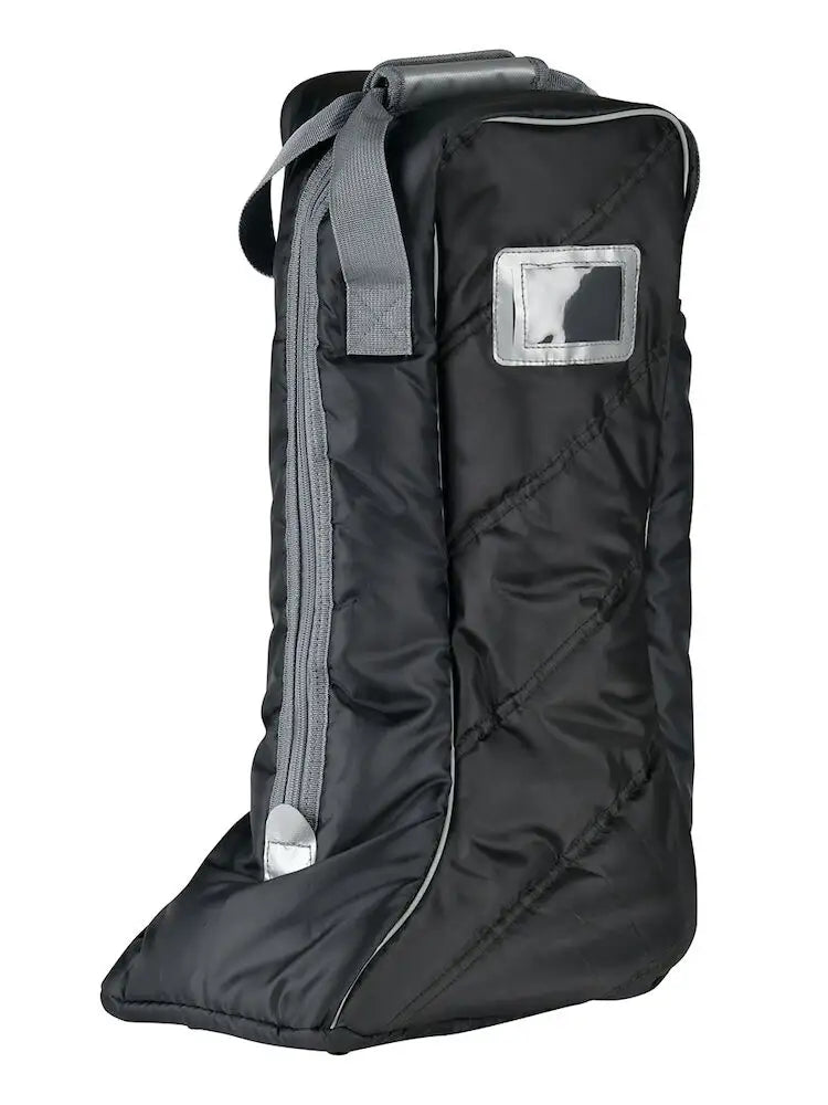 Roma Tall Boot Bag - Black/silver
