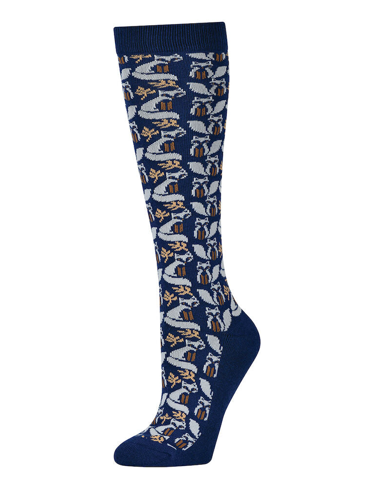 Dublin Single Pack Adult Socks - Navy Foxes