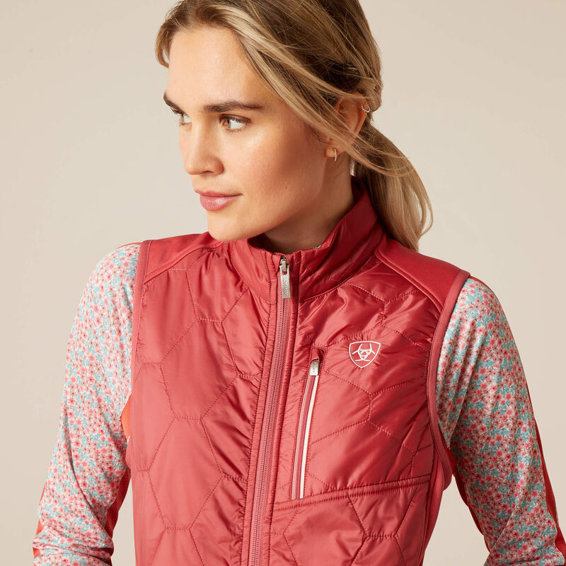 Ariat Women's Fusion Insulated Vest - Slate Rose