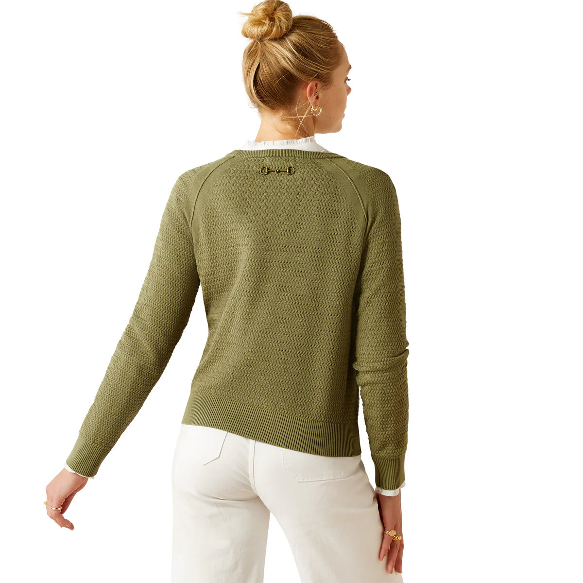 Ariat Women's Cambeck Sweater - Oil Green