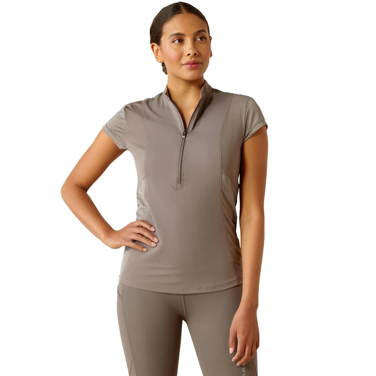 Ariat Women's Breathe 1/4 Zip Cap Sleeve Shirt