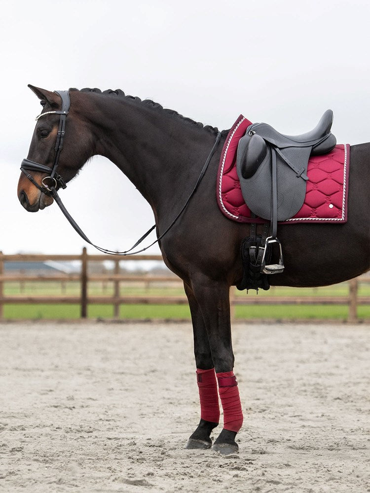 PSOS Dressage Saddle Pad Signature - Ruby Wine