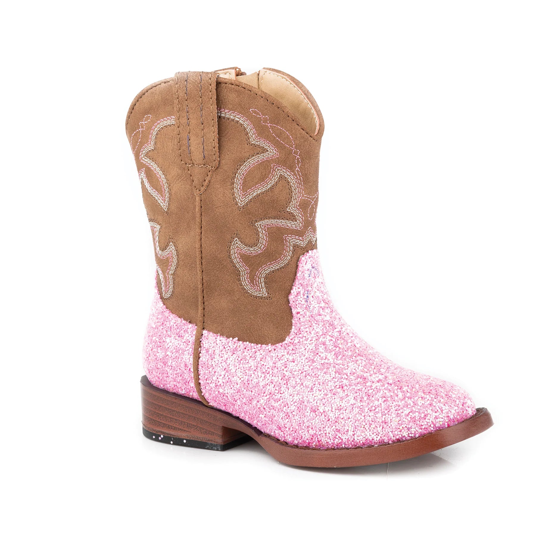 Roper Toddler Glitter Sparkle - Pink Glitter/Brown