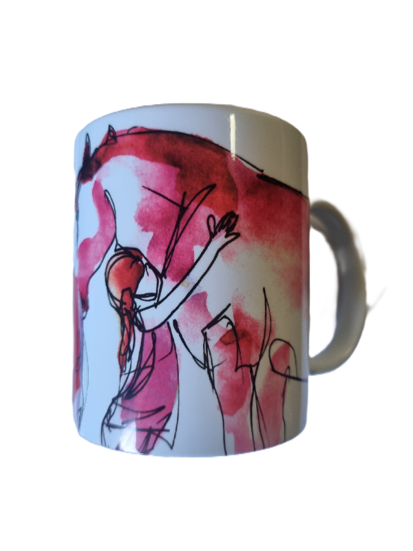 Art Of Equestrian Coffee Cup - Horse Cuddles