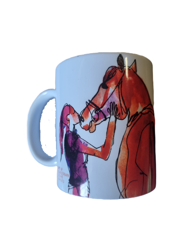Art Of Equestrian Coffee Cup - Horse Cuddles