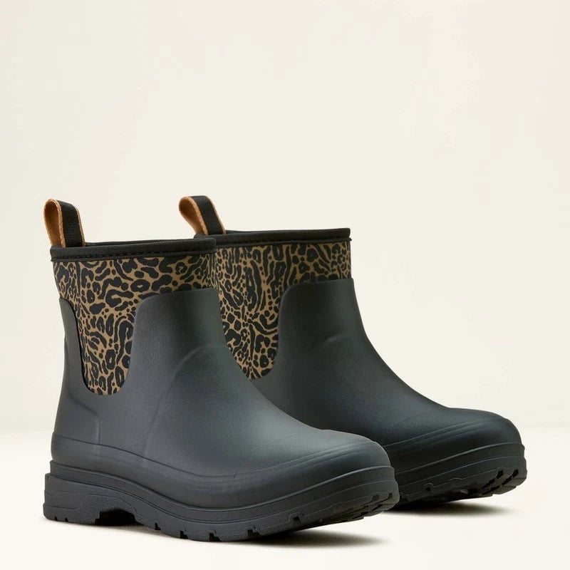 Ariat Women’s Kelmarsh Shortie Boot - Black/Ocelot Print