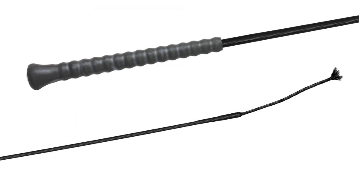 Fleck Dressage Whip - Rubber Handle