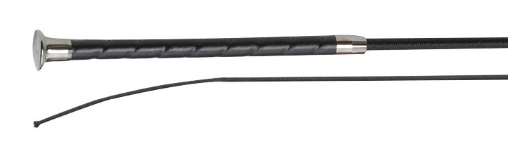 Leather Grip Dressage Whip - Black