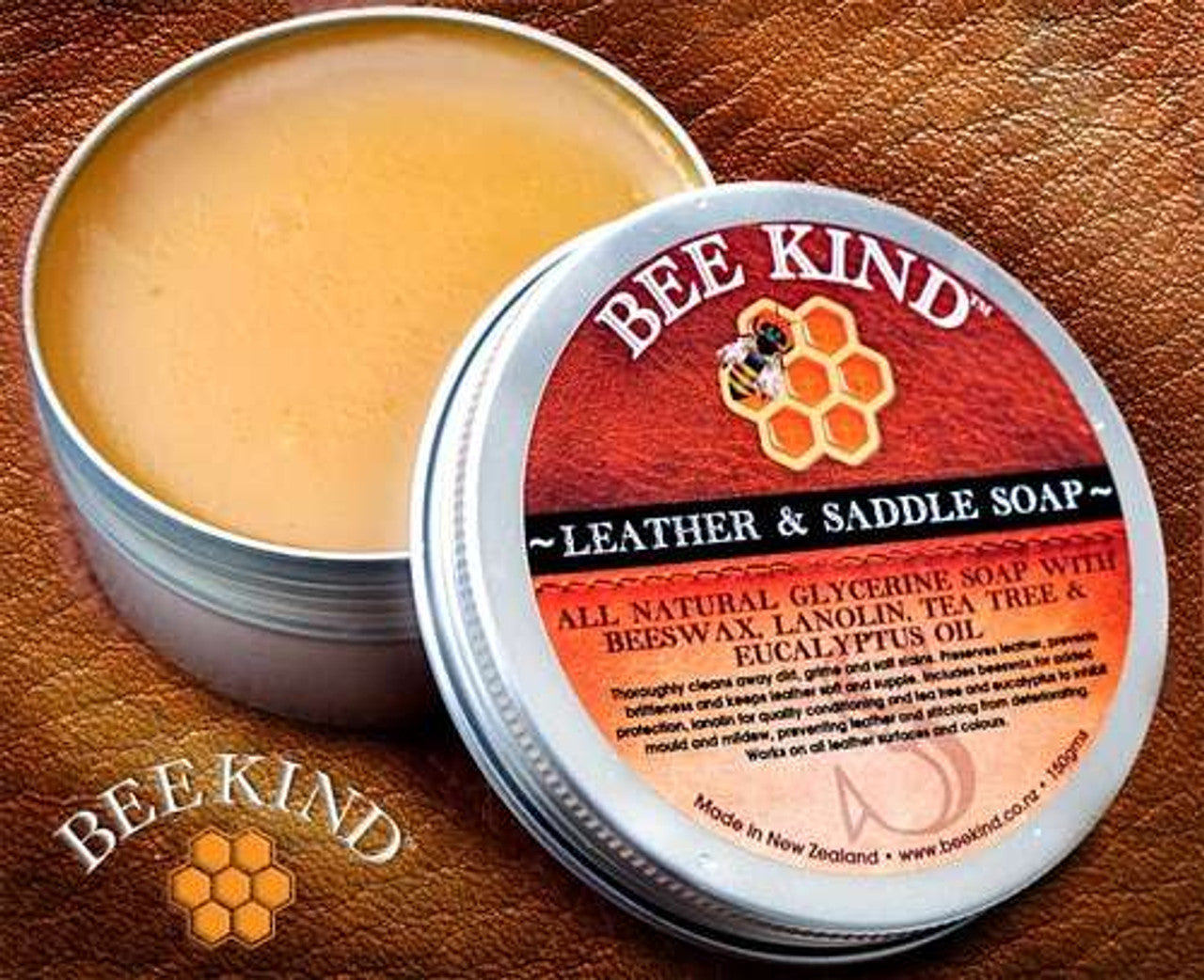 Bee Kind™ Leather and Saddle Soap - 150gm