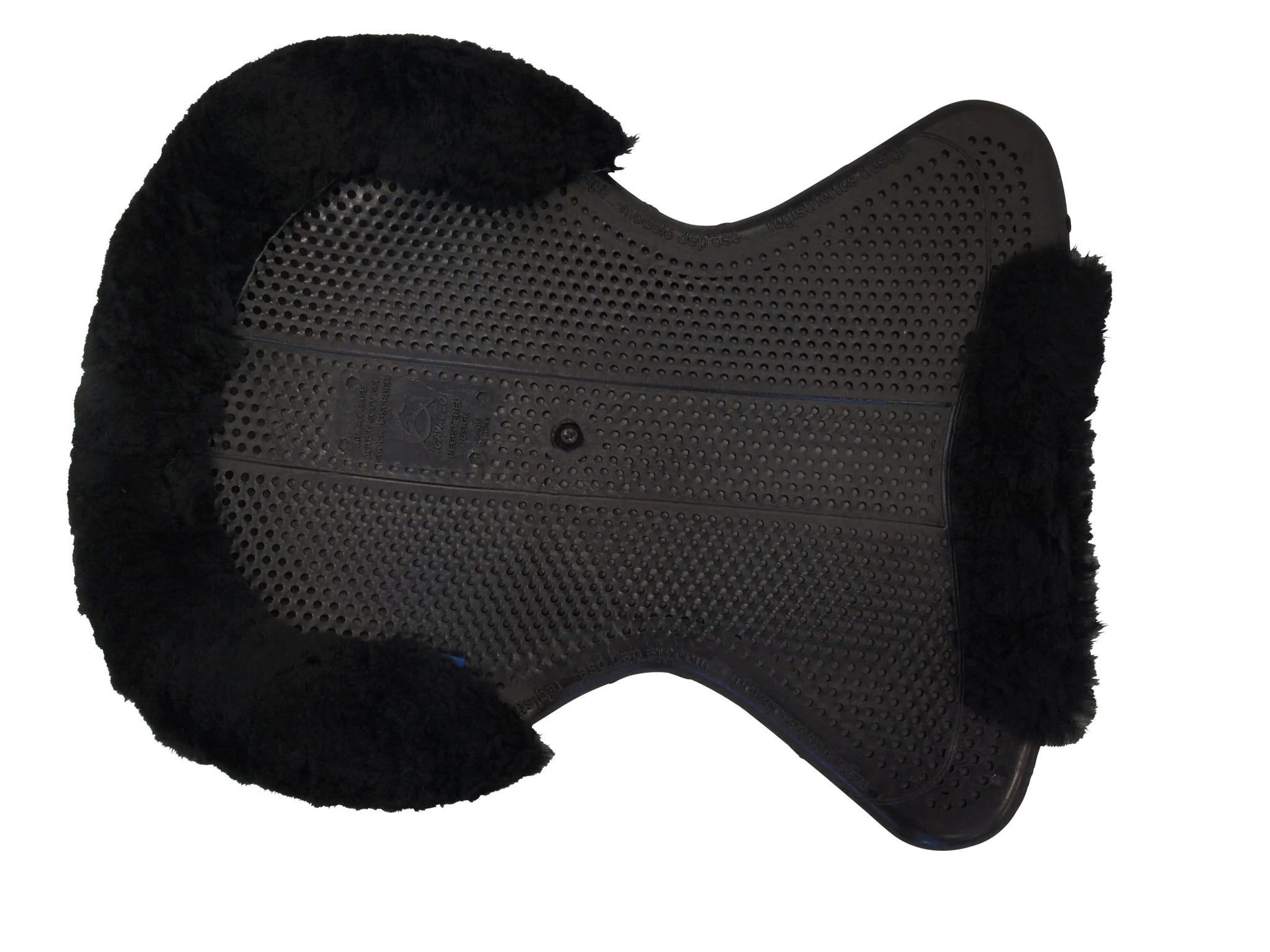 Acavallo Therapy Half Gel Pad w/ Sheepskin Edge - Black