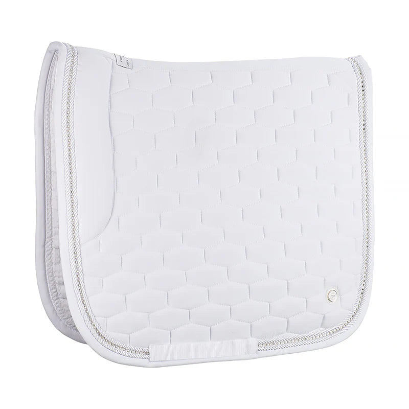 LT White Crystals Dressage Saddle Pad