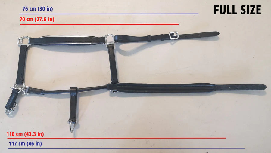 Hamag Leather Halter Thoroughbred - Brass Fittings and Engraved Nameplate