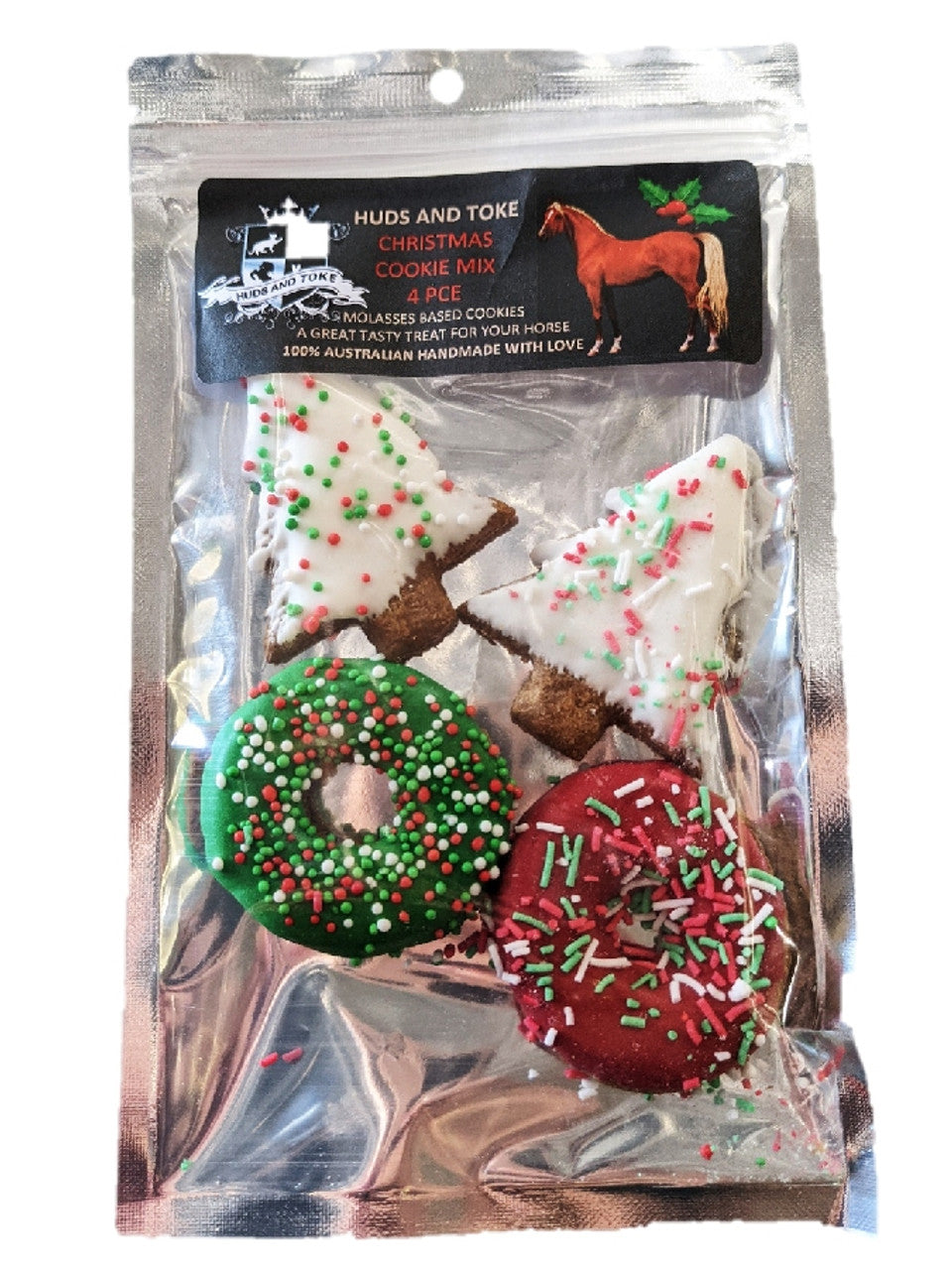 Horse Christmas Cookie - 4piece