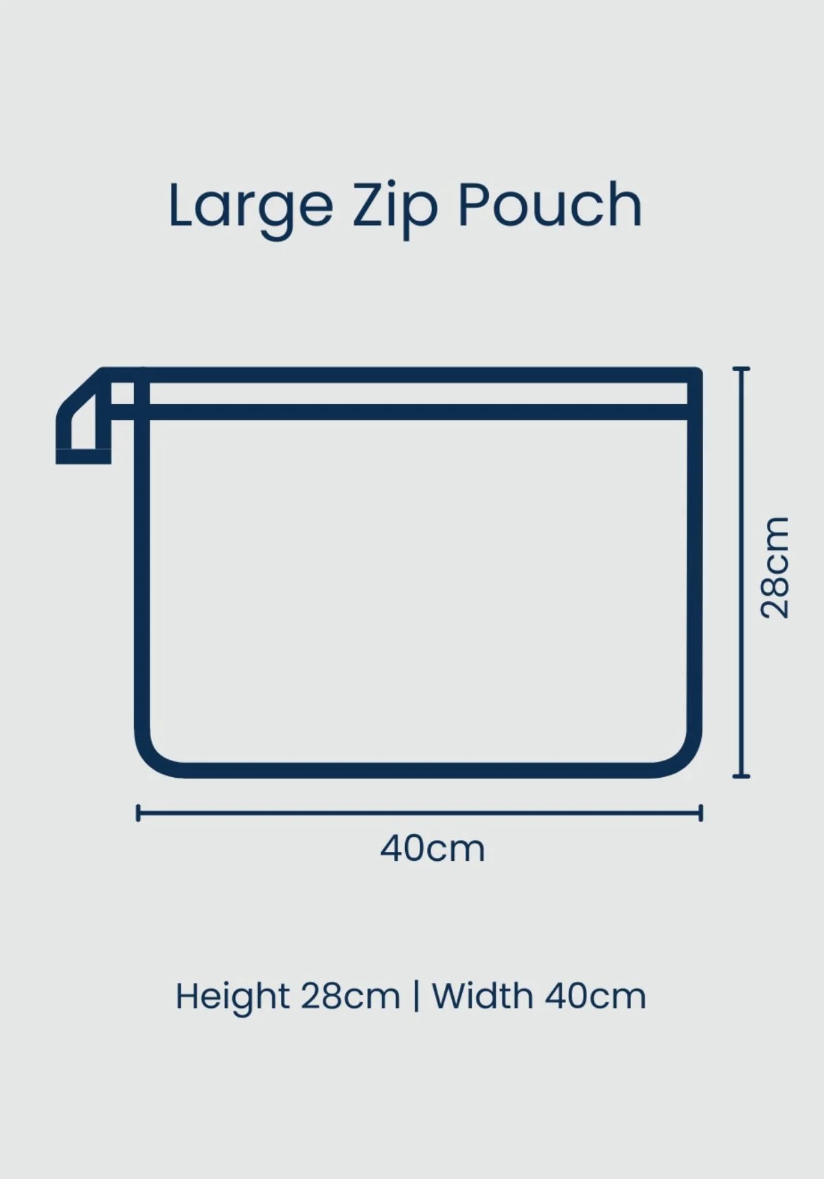 Vala Horseshoe Large Zip Pouch