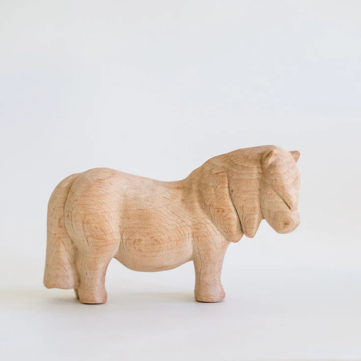 Joey - Pony - Natural Beech Wood Ornament No Ribbon