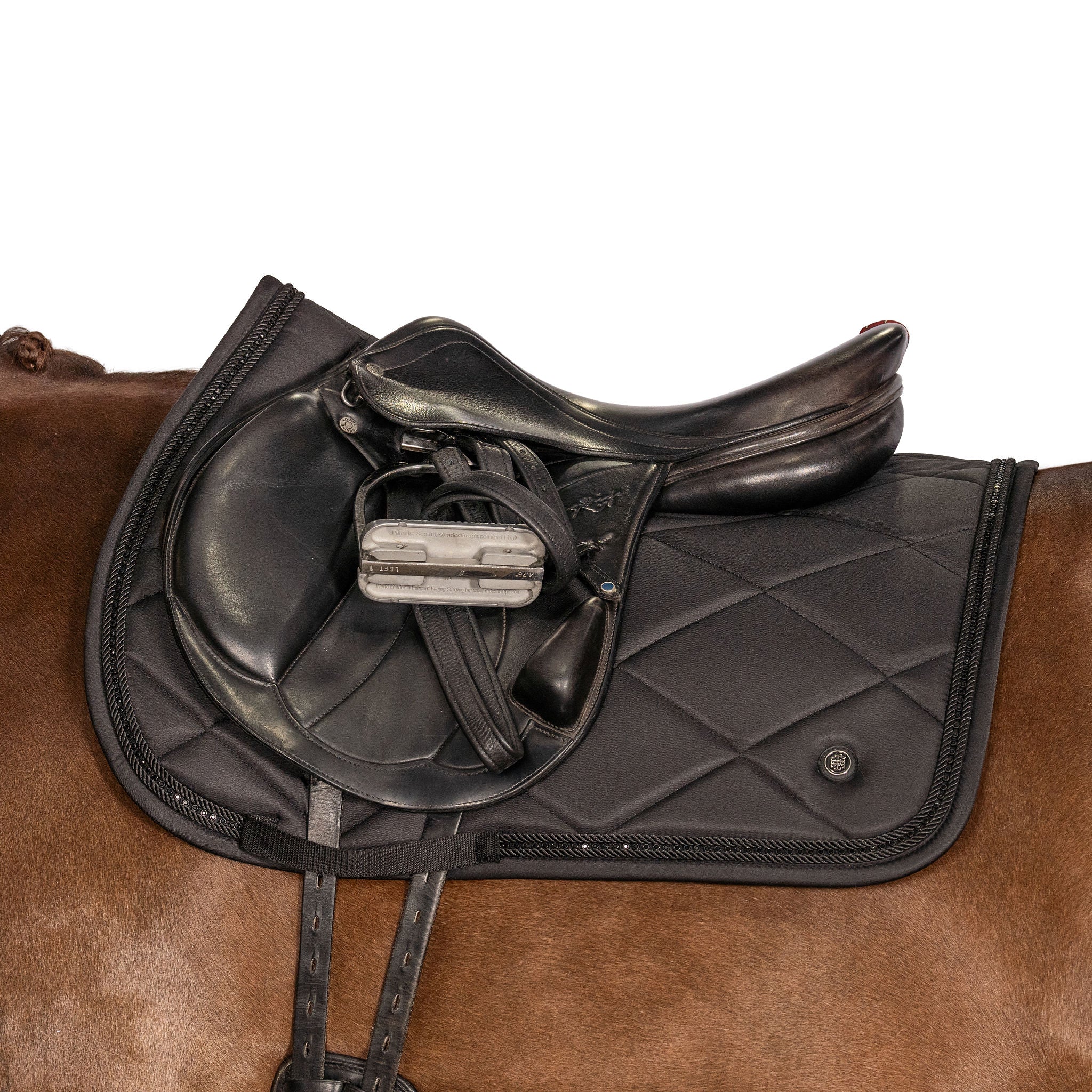 LaraTweedieClassicBlackJumpSaddlePad.jpg