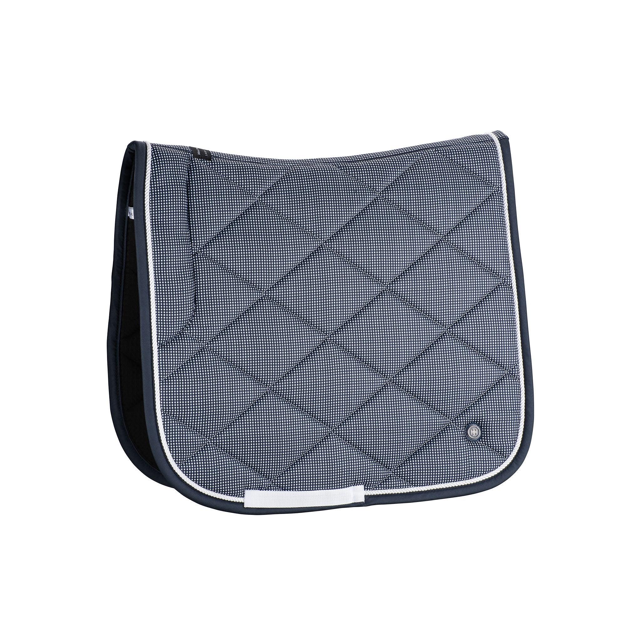 LT Navy Mini Check Dressage Saddle Pad