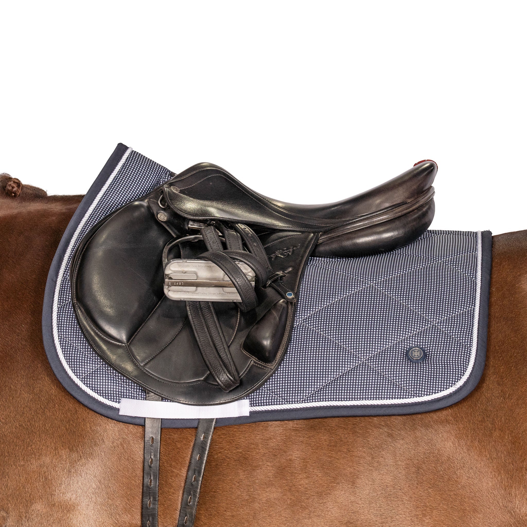 LT Navy Mini Check Jump Saddle Pad