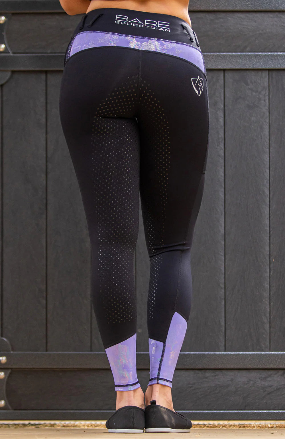 BARE Performance Riding Tights - Mauve Shimmer