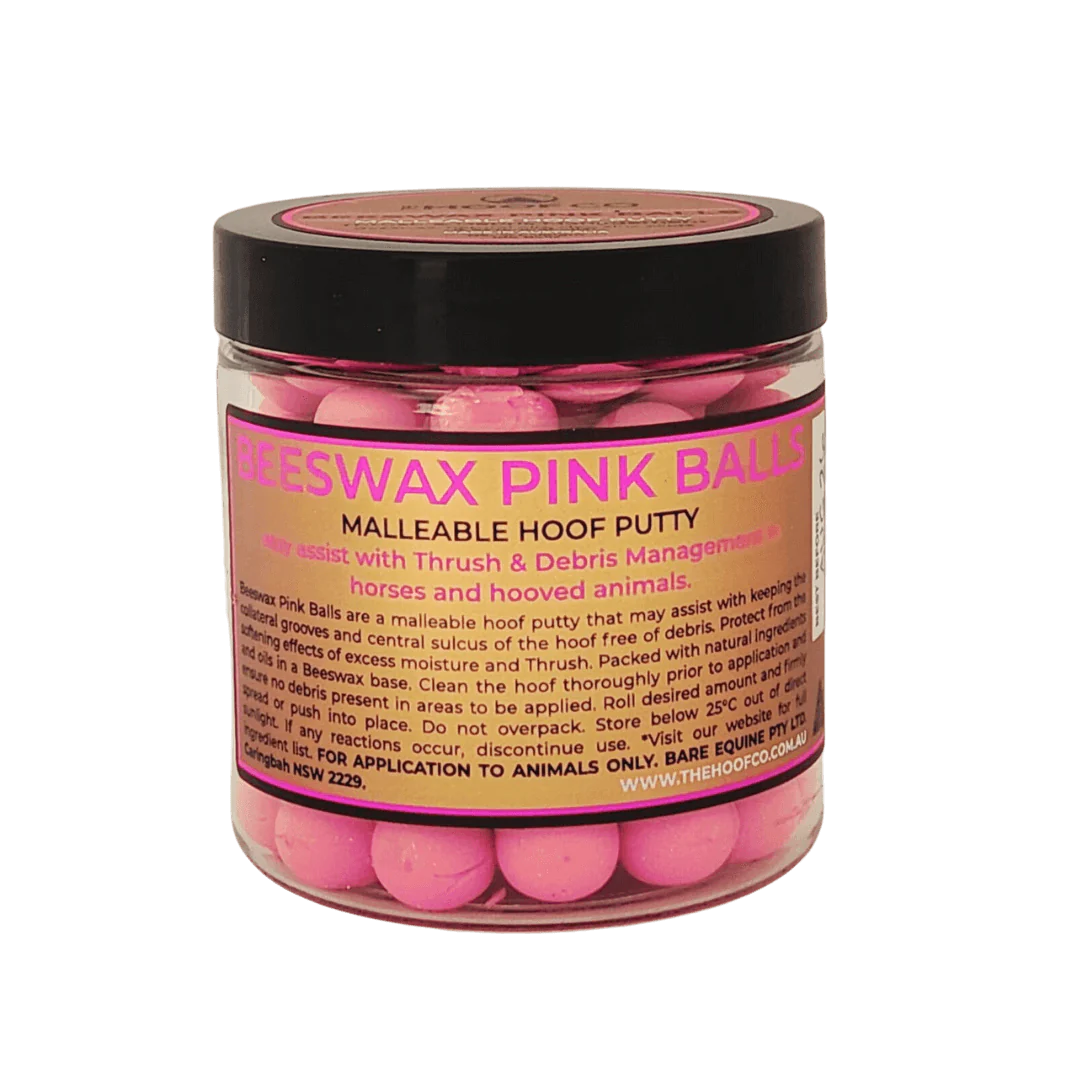 THC Beeswax Pink Balls - Hoof Putty for Thrush Management