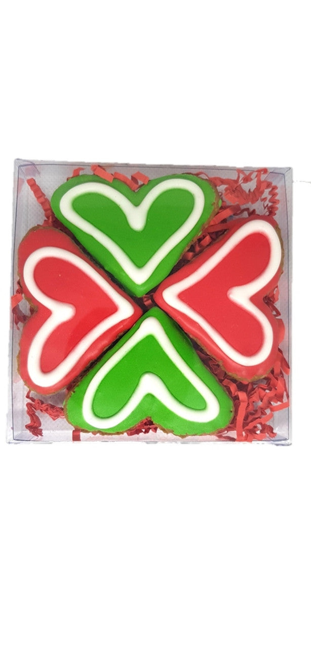 Christmas Heart Gift Box 4 piece