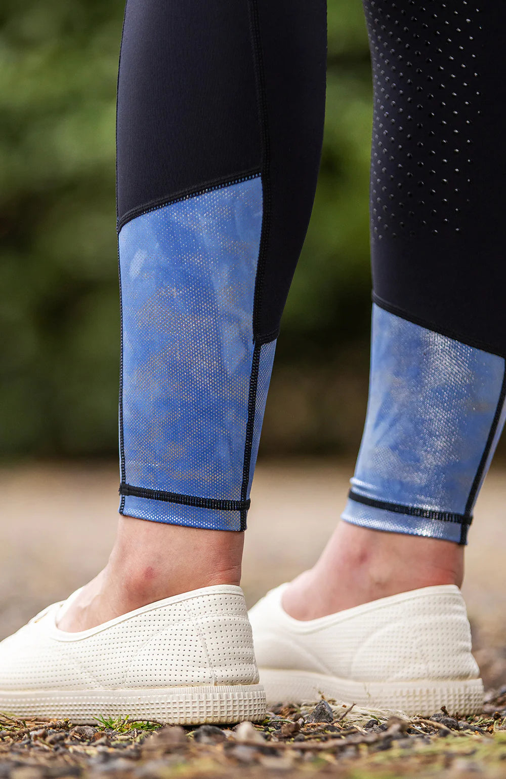 BARE Performance Riding Tights - Periwinkle Splash