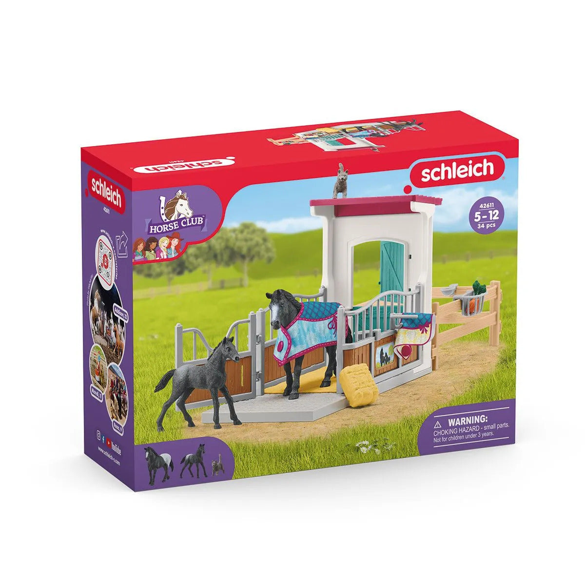 Schleich - Horse Box with Mare And Foal