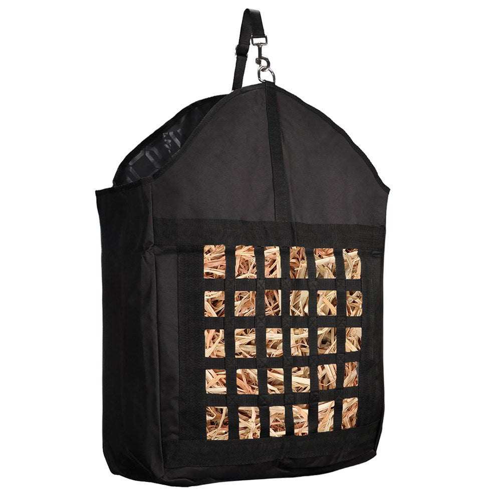 Horsemaster Heavy Duty Slow Feed Hay Bag - Black