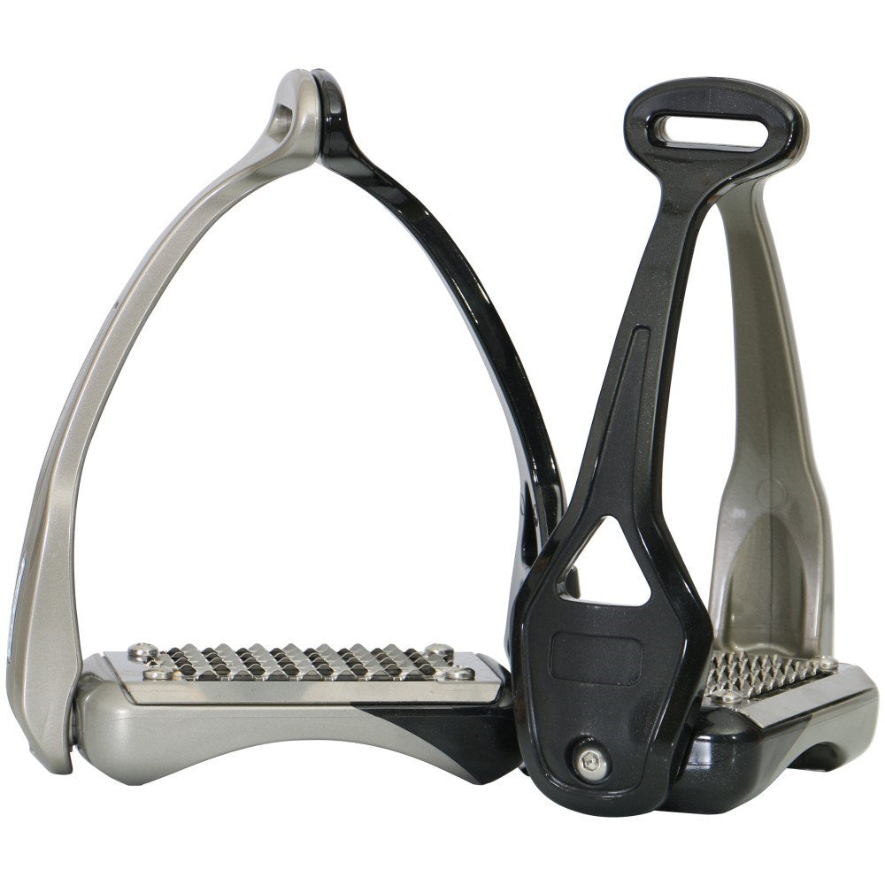 Acavallo Opera Stirrups - Black & Titanium