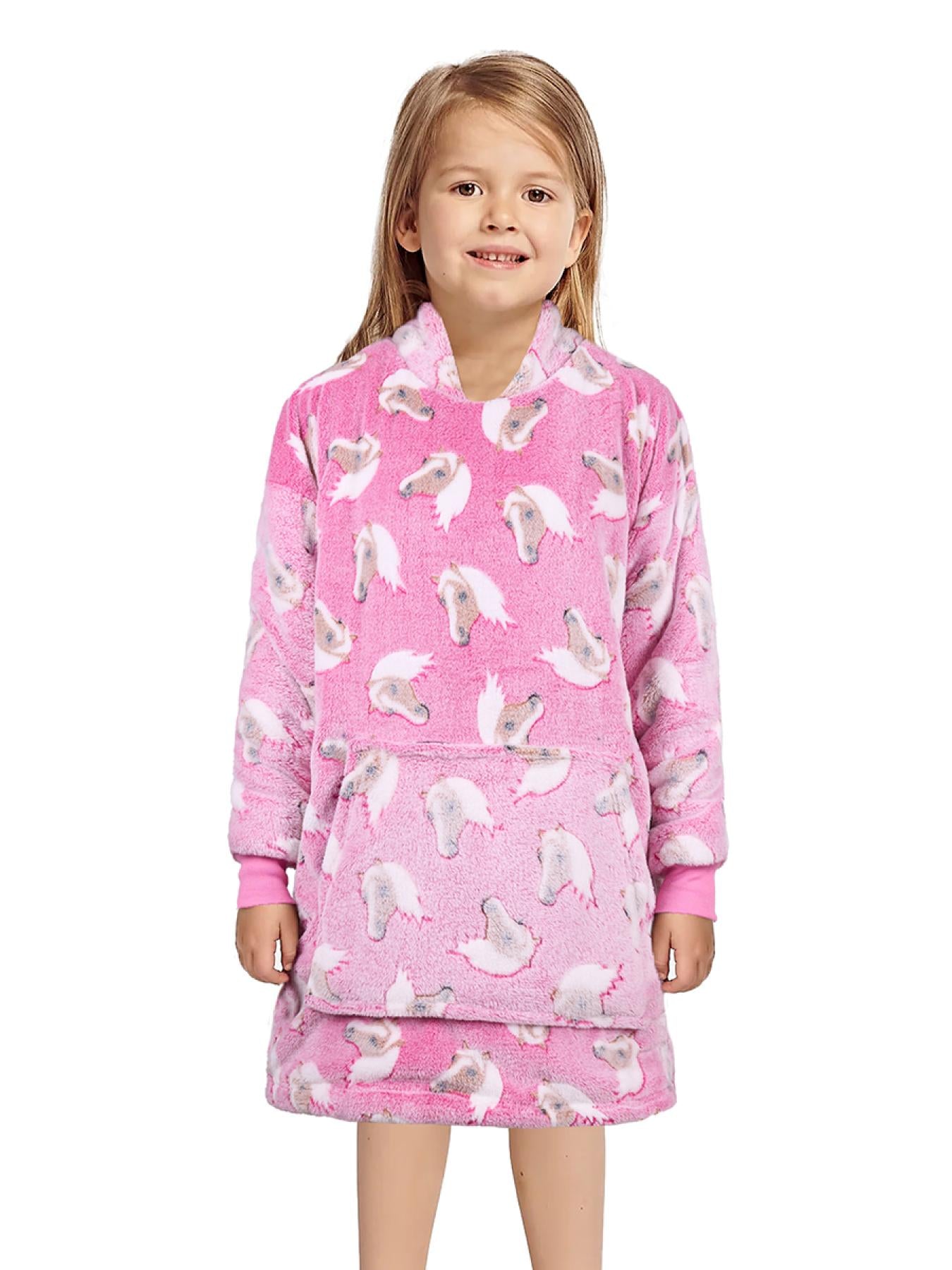 Thomas Cook Kids Horse Snuggle Hoodie - Pink