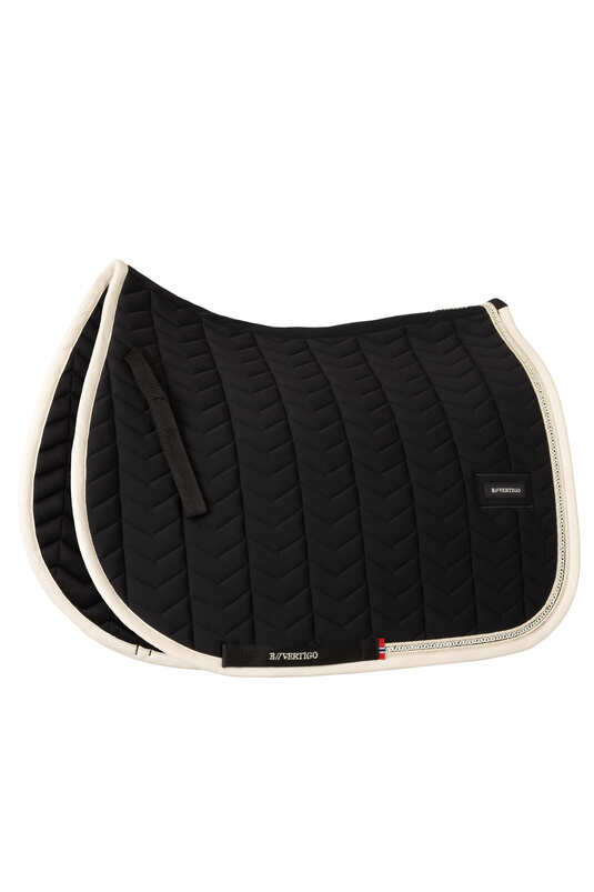 B Vertigo Rouge Reflection Jumping Saddle Pad - Anthracite Dark Grey