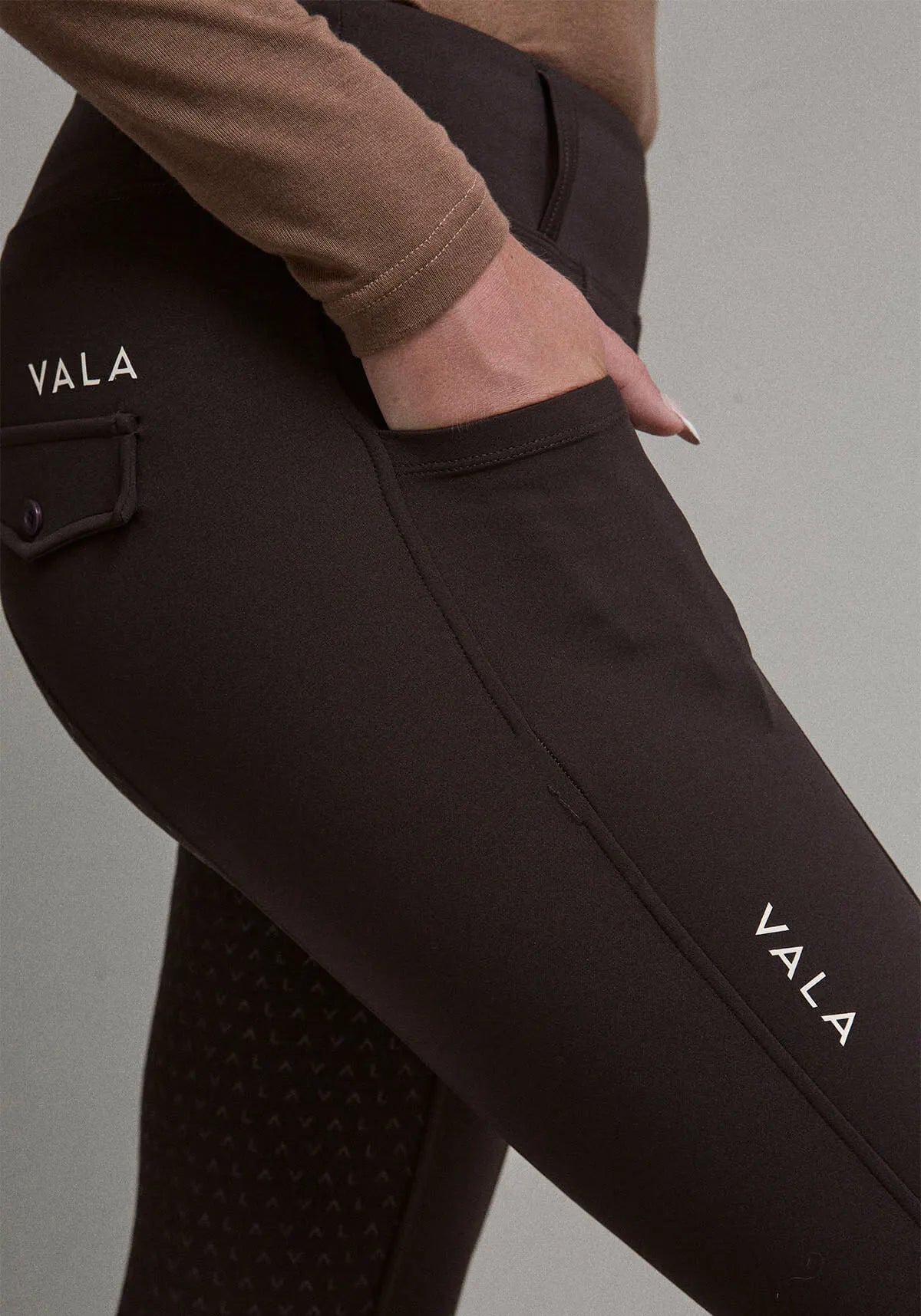 Vala Sculpt and Smooth Riding Breeches - Bitter Chocolate