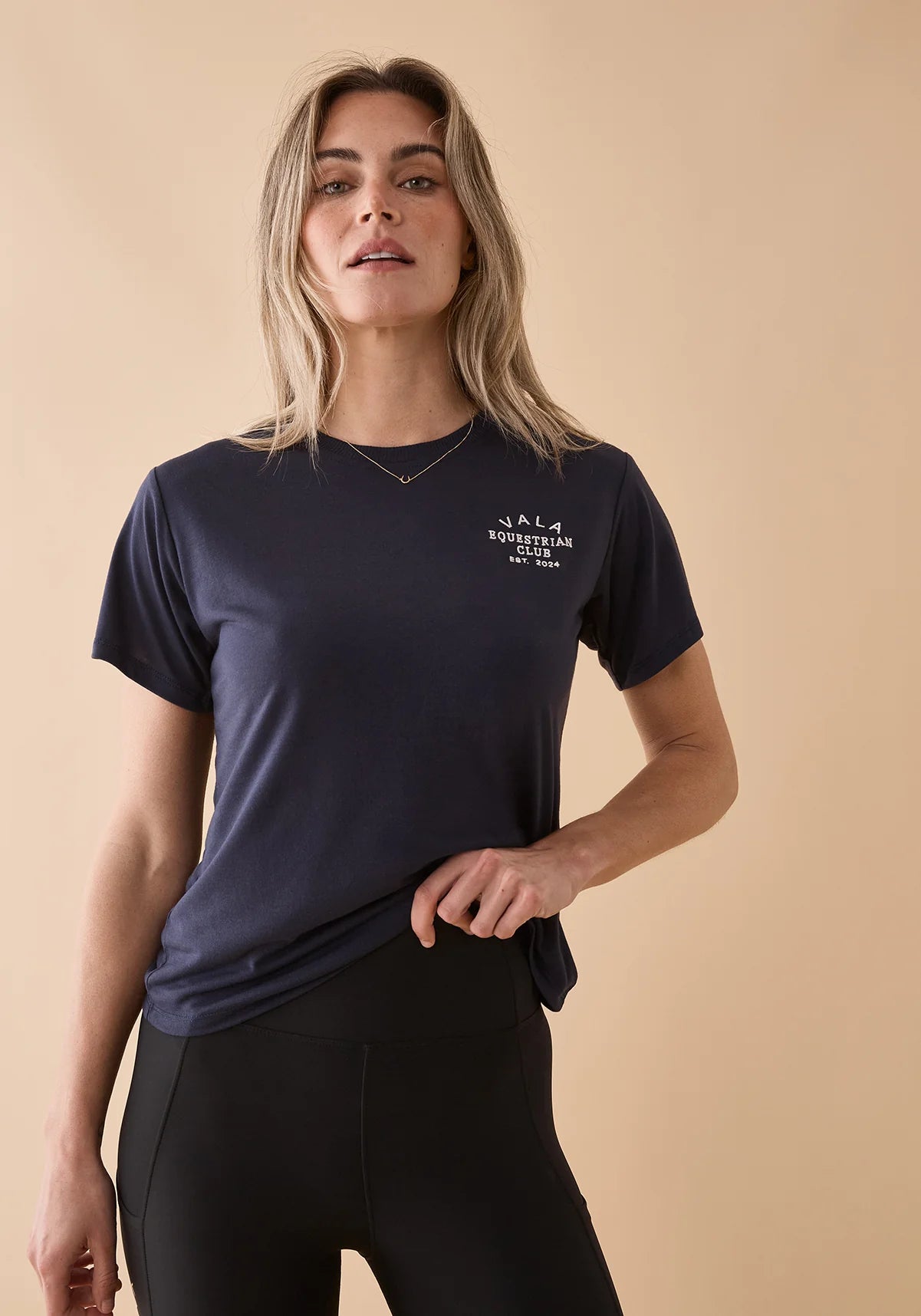 Vala Equestrian Club Tee - Navy