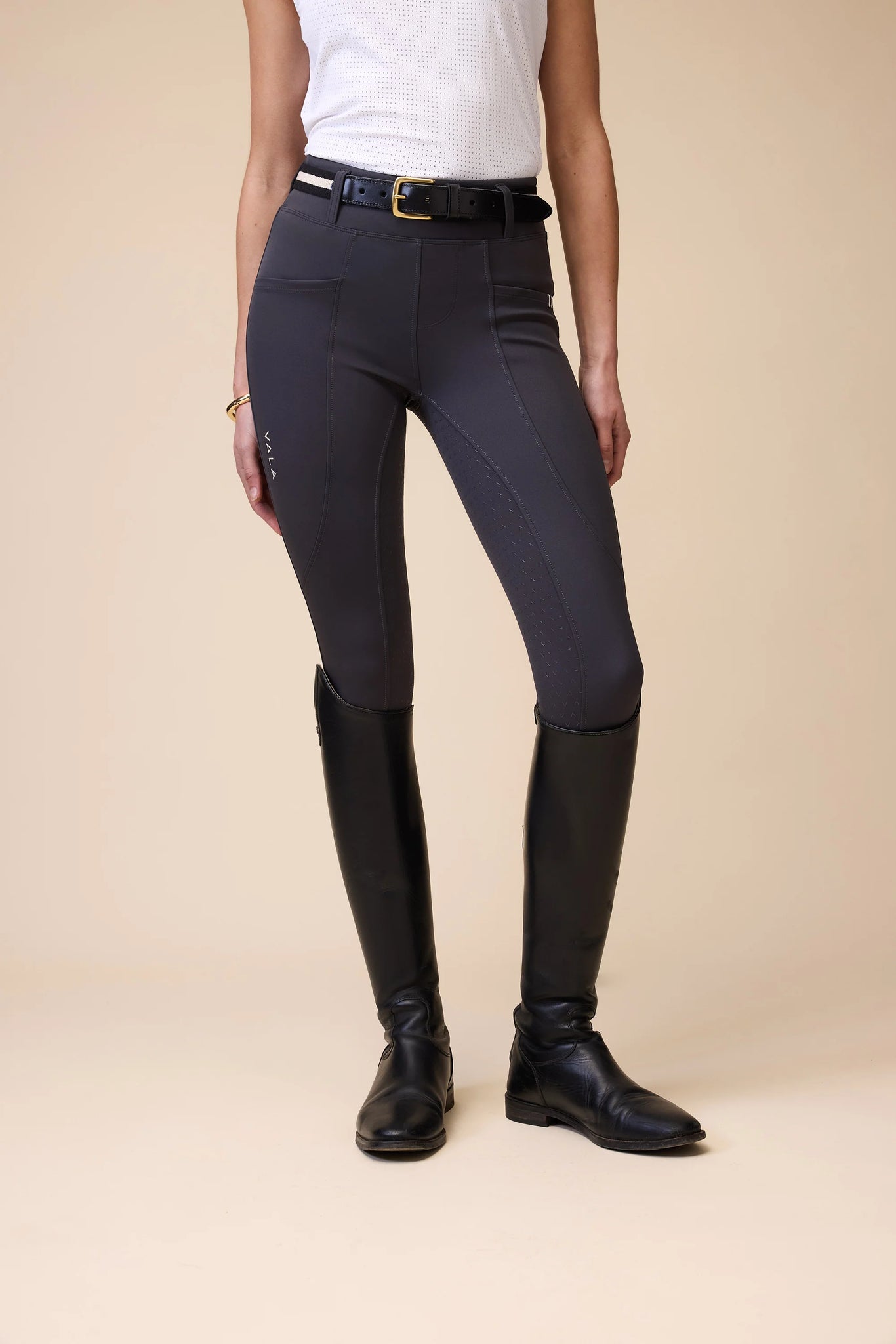 Vala Sculpt and Smooth Riding Breeches - Graphite