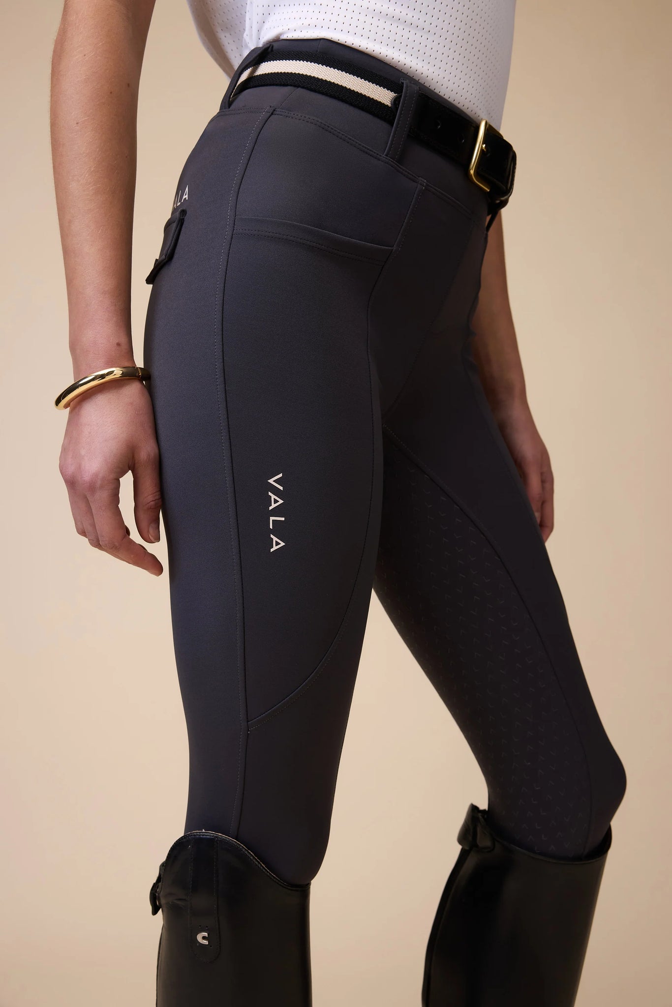 Vala Sculpt and Smooth Riding Breeches - Graphite