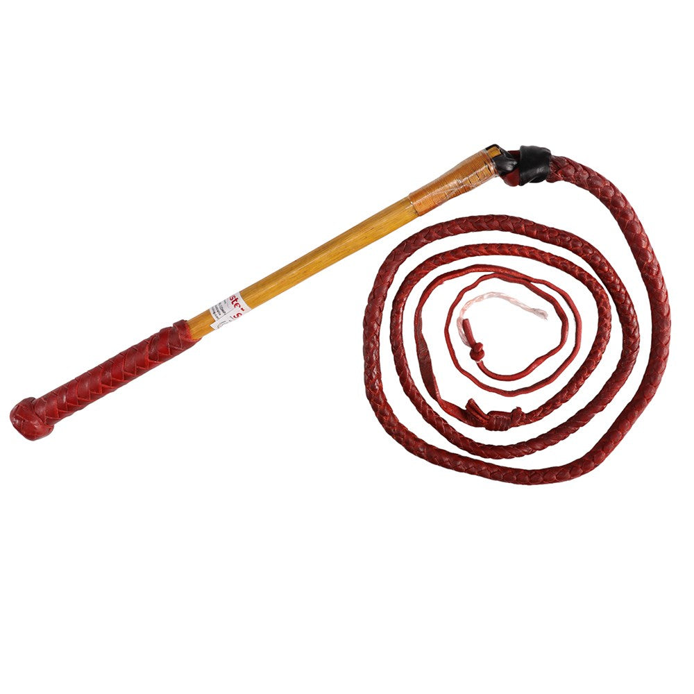 Stockmaster Redhide Stockwhip - 6 Plait x 5 feet