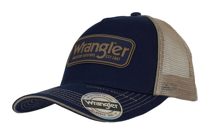 Wrangler Adrian Trucker Cap - Navy/Tan