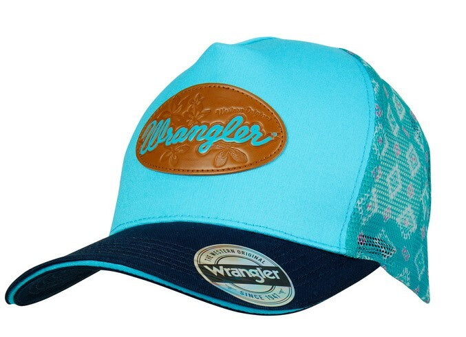 Wrangler Misha High Profile Ponytail Cap - Aqua