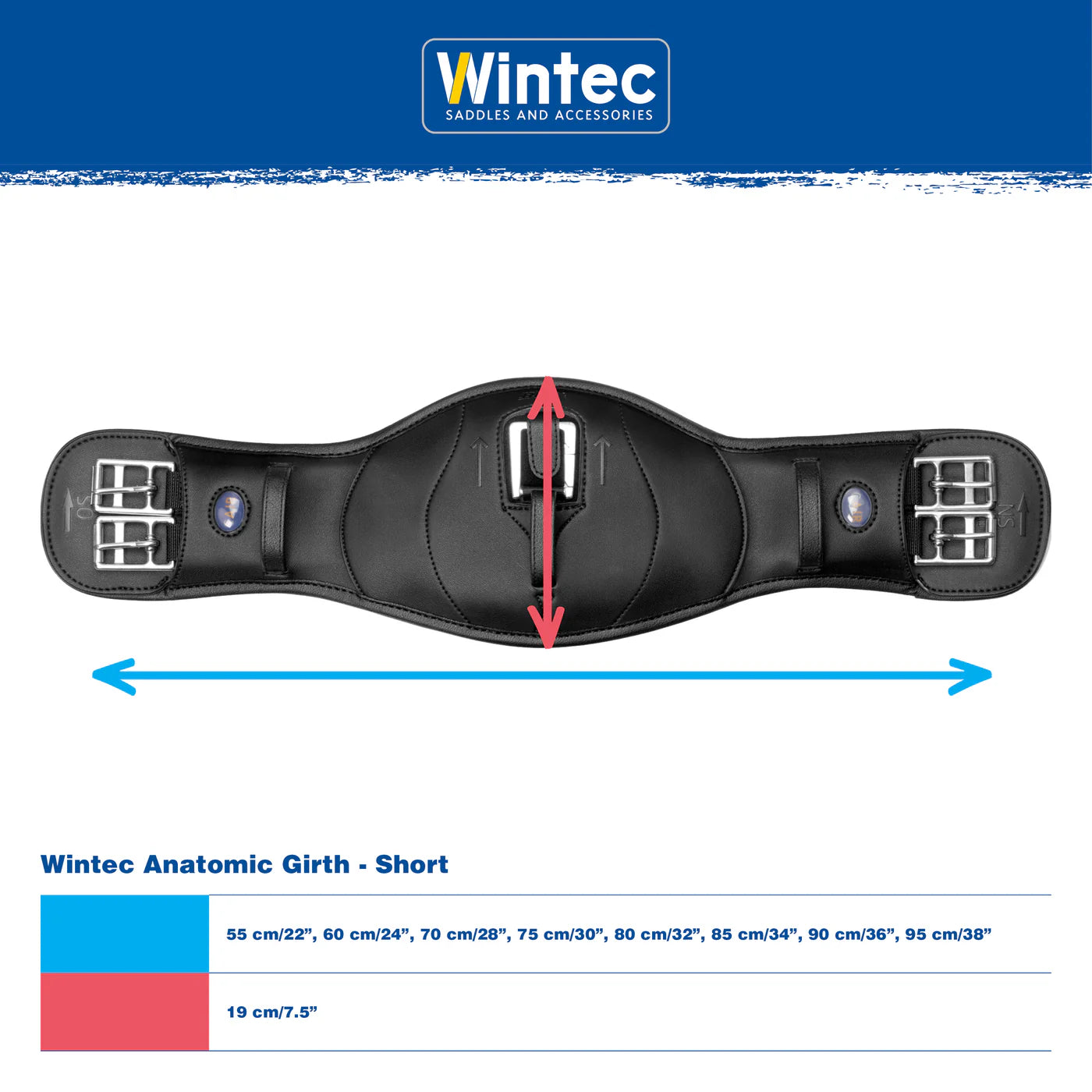 Wintec Anatomic Elastic Girth with Cair