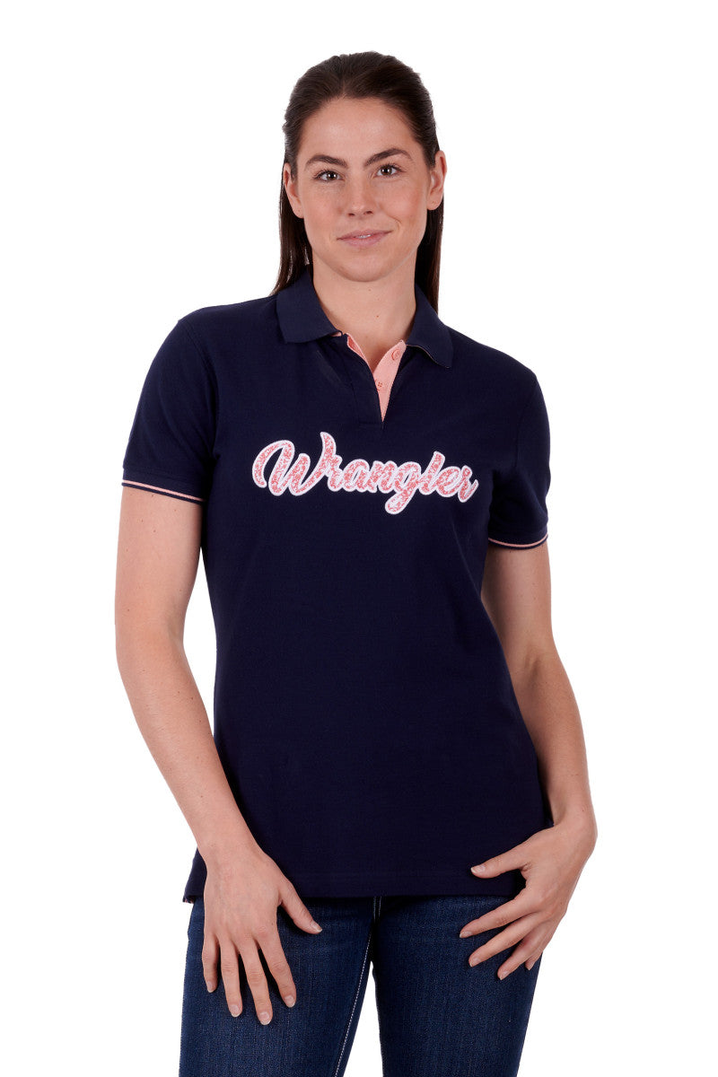 Wrangler Women's Carlyn Short Sleeve Polo