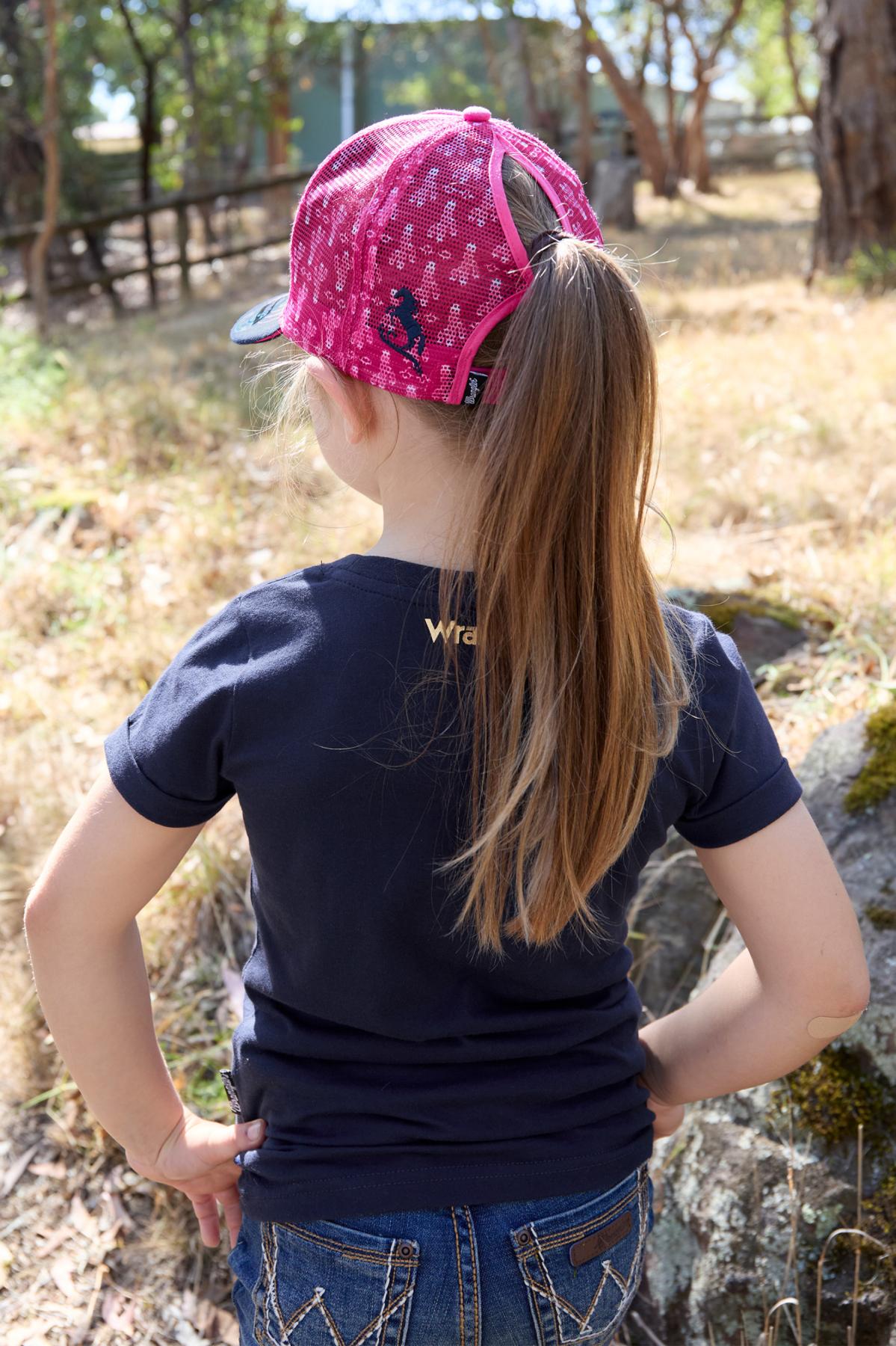 Wrangler Kids Luna Ponytail Cap - Pink