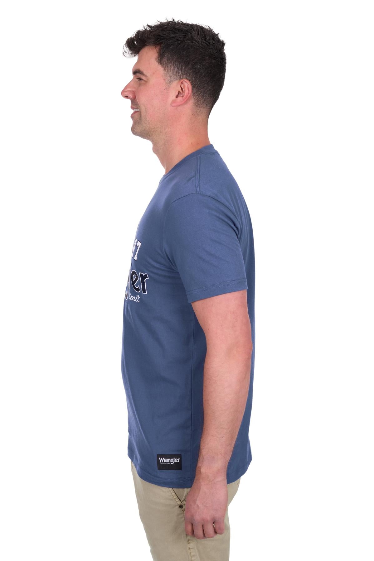 Wrangler Men's Michael Short Sleeve Tee Denim 2XLarge