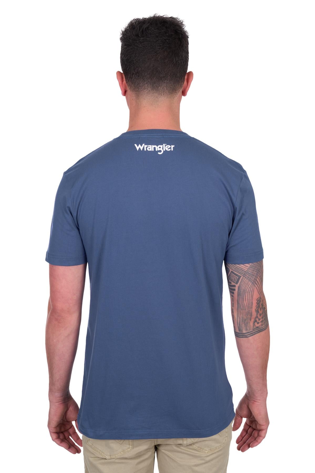 Wrangler Men's Michael Short Sleeve Tee Denim 2XLarge