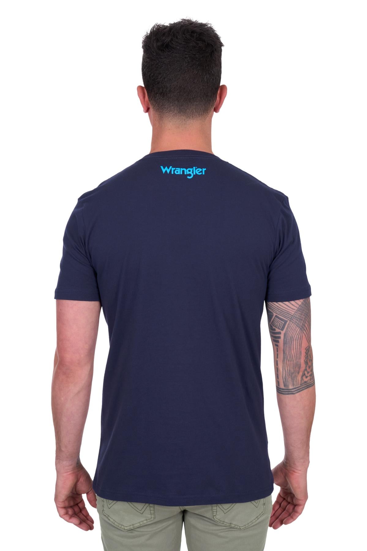Mens Albert Short Sleeve Tee Navy Small