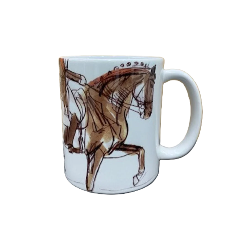 Art Of Equestrian Coffee Cup - Dressage Horse