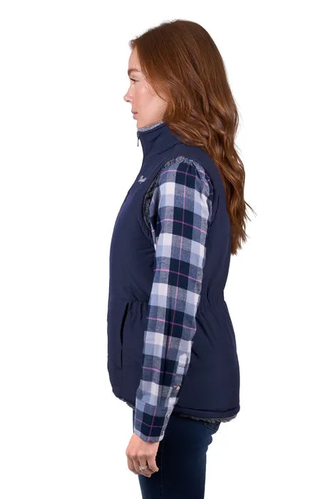 Wrangler Women's Reversible Denver Vest - Navy