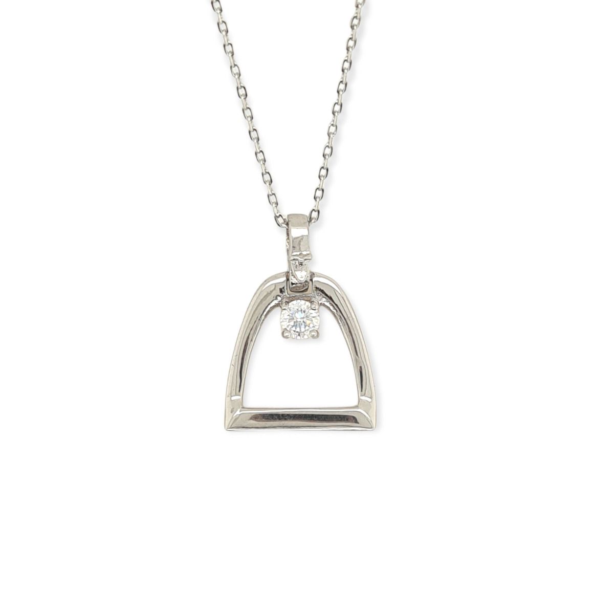 MCJ Pendant S/S & CZ Stirrup