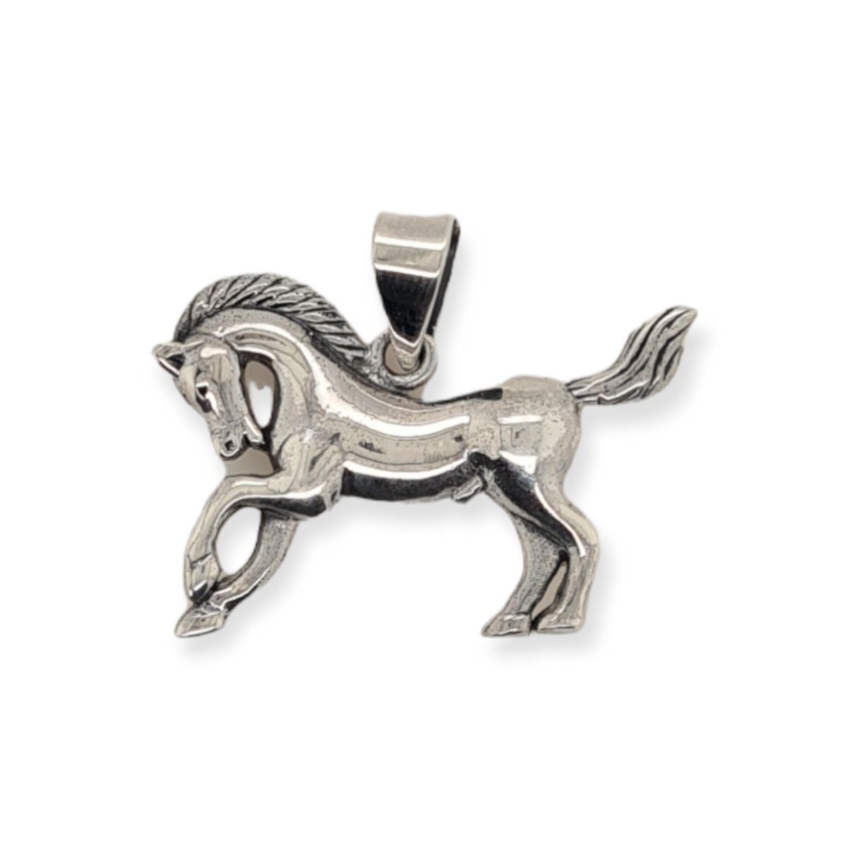 MCJ S/S Pendant Prancing Horse