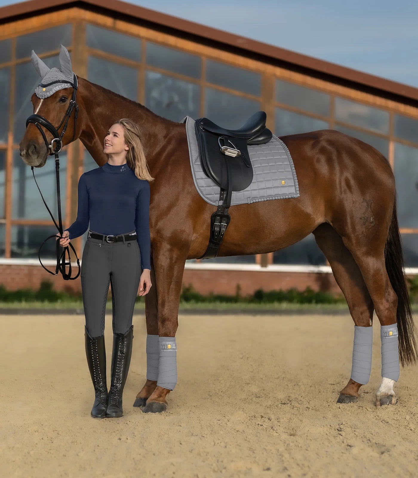 Waldhausen Florence All Purpose Saddle Pad - Grey in Full